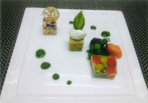 沖縄野菜のオードブル三種の彩り