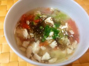豆腐と もずく のぷるぷるスープ 沖縄料理レシピなら おきレシ